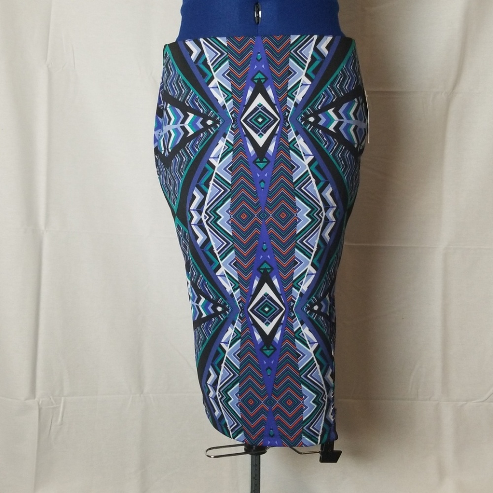 Multicolored Pencil Skirt